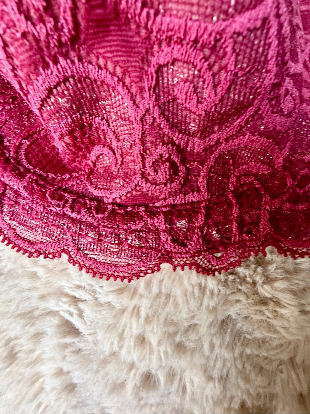 Playtex Lace Underwire Bra in Raspberry - Picture 11 of 16